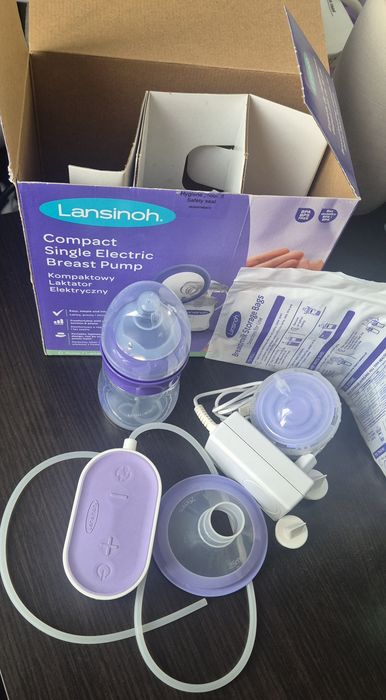 Pompă de sân electrică Lansinoh Compact – ca nouă, folosită de 2 ori