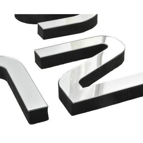 Декоративен стенен часовник,  3D цифри, без рамка, регулируем 60-130см