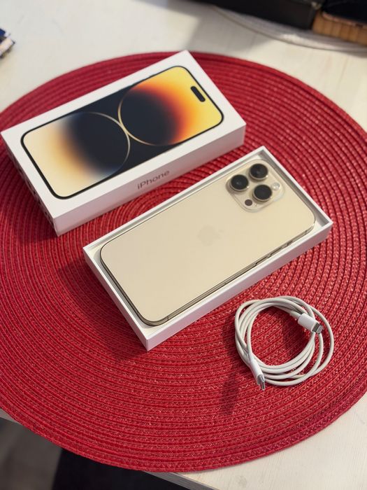 iPhone 14 Pro Max gold 256G + Apple Watch 3