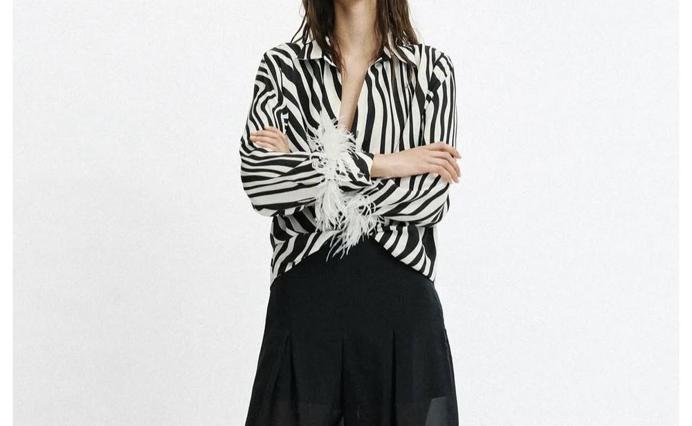 Риза Zara Animal print