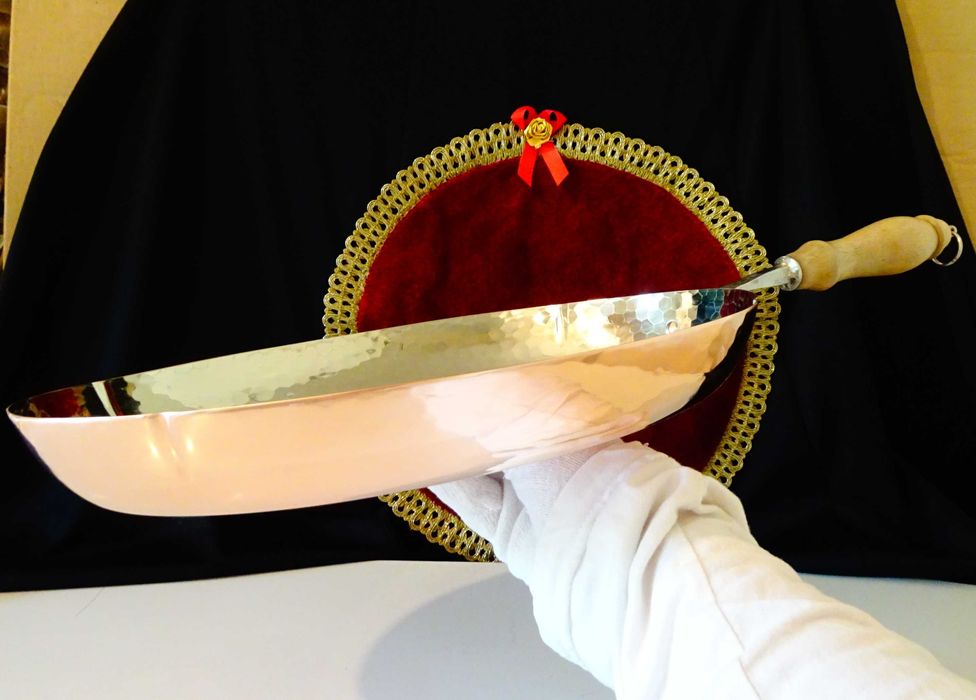 Швейцарски меден тиган за риба,маркиран.