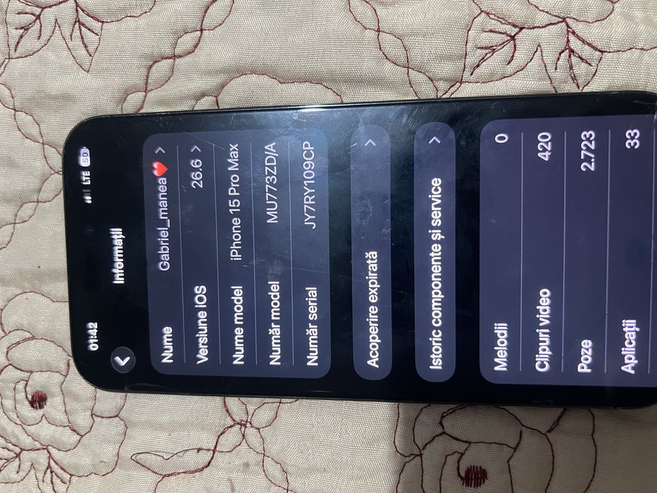 Iphone 15 pro max perfect functional