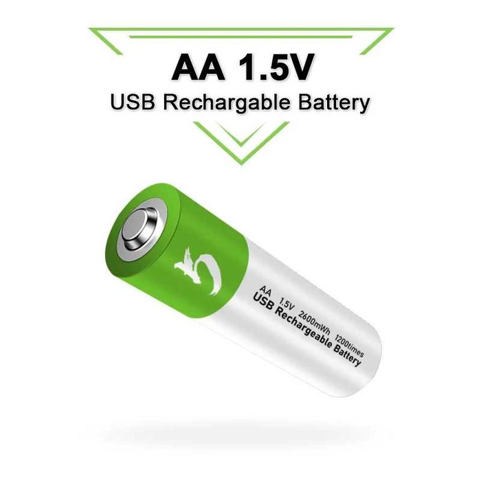 Комплект акумулаторни батерии STELS, 1.5V, 2600mAh, AA, Lithium-Ion