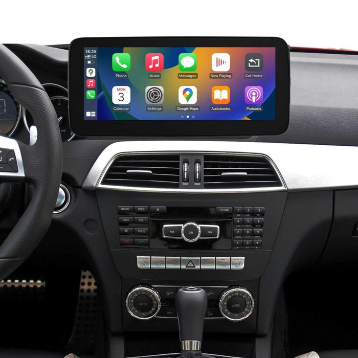 Navigatie Android Mercedes C W204 12.3" CarPlay & Android Auto 8+128GB