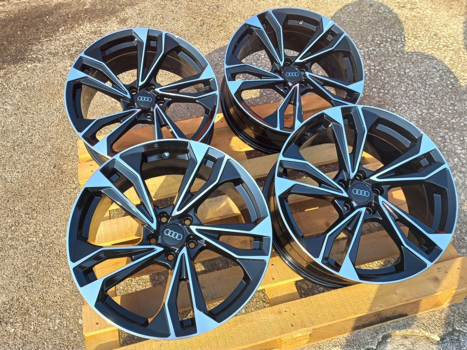 19 Audi RS25 8.5j et35 A4 A5 A6 A7 A8 Q3 Q5 Q7 Black Polish Чисто Нови