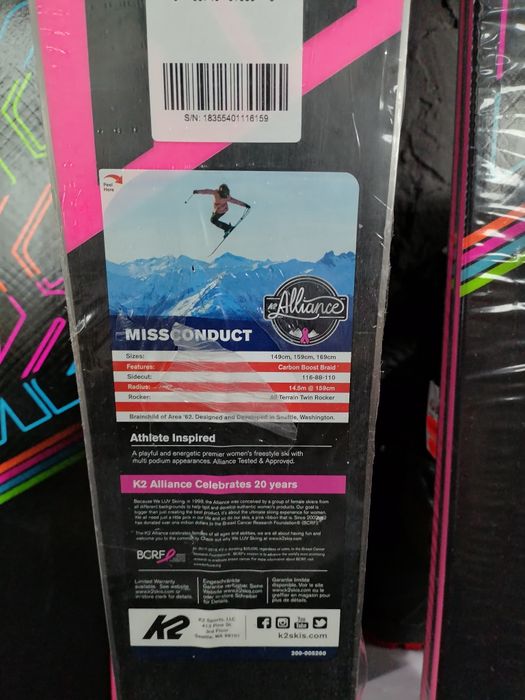 Schiuri ski Freestyle K2 Missconduct Nou 149,159,169 cm