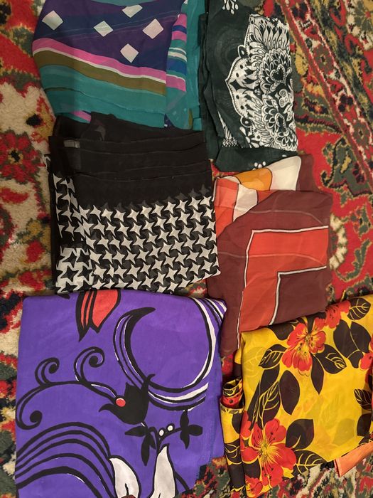 Продается Адрас АТЛАС и крепдишин платки мотерал отрезы 1-2-3 метров