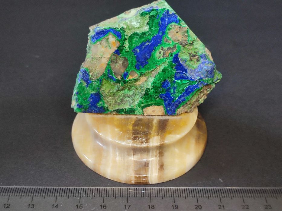 В подарок - полированный АЗУРОМАЛАХИТ на подставке