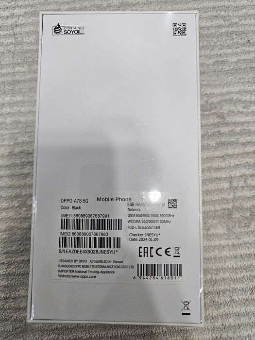 Смартфон OPPO A78 8 ГБ/256 ГБ черный