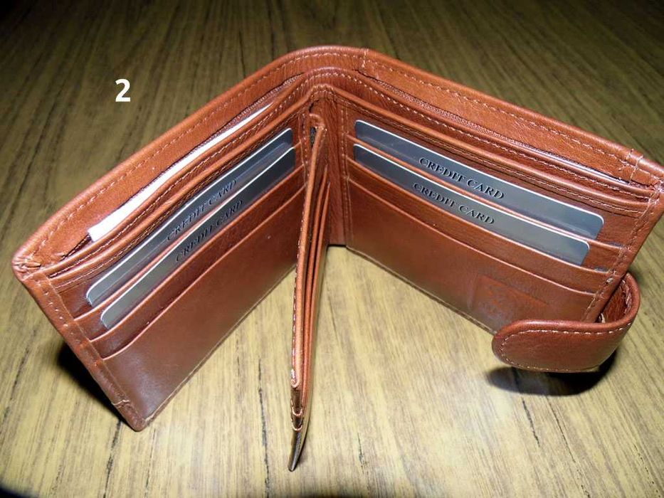 Кожен портфейл, подходящ за подарък - 3 бр. различни