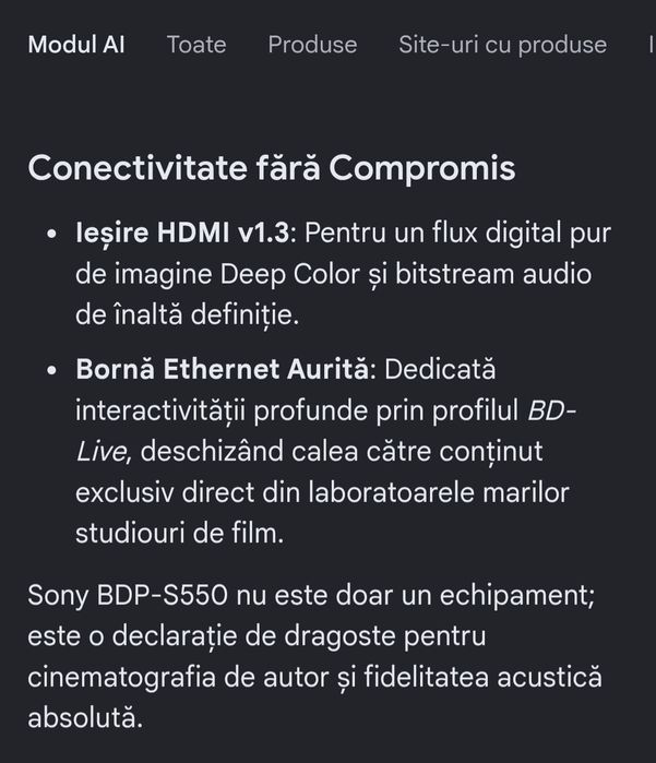 Sony BluRay Player High-End