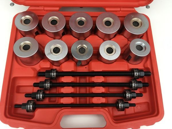 Trusa Presa extras si montat bucse rotule sau rulmenti 4 axe filetate