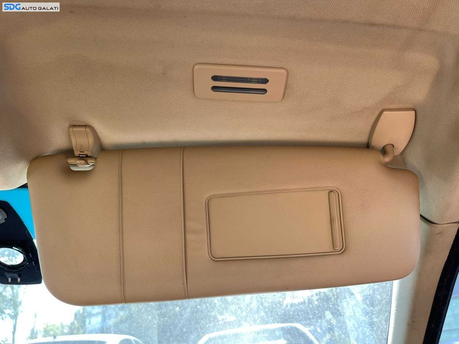 Parasolar Dreapta Pasager Piele Crem BMW Seria 5 E60 E61 2003 - 2010 [1722]