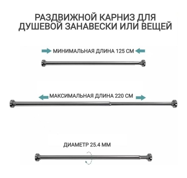 Карниз в ванную комнату