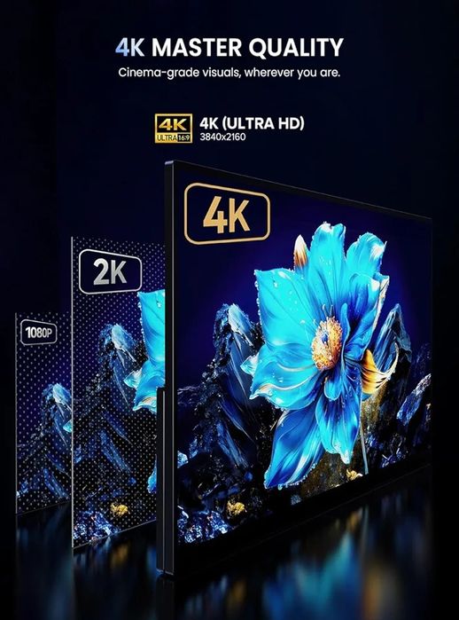 Monitor portabil UPERFECT 4K 15,6 inch cu afișaj IPS UHD 3840 x 2160/ HDMI/ USB C/ ecran mat pentru PC/ laptop/ PS4/5/ Xbox/ Switch/ fotografi/ NOU