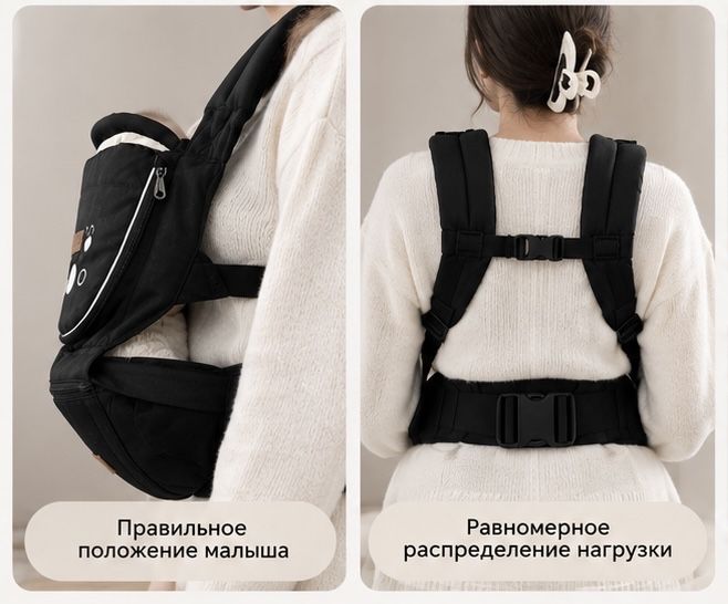 Эргорюкзак с поясом-сиденьем.