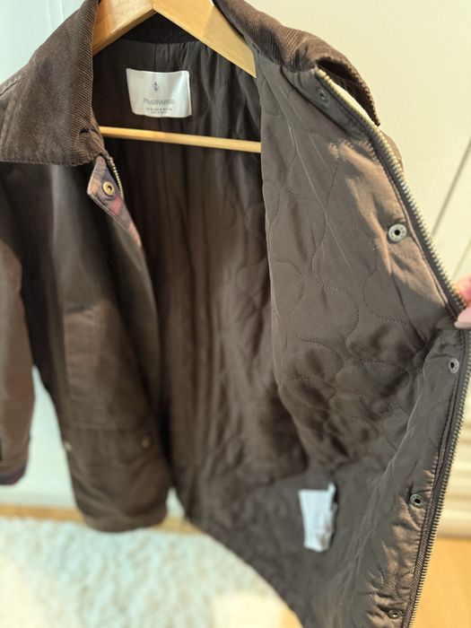 Stradivarius НОВ Сезон  промазана парка S размер овърсайз