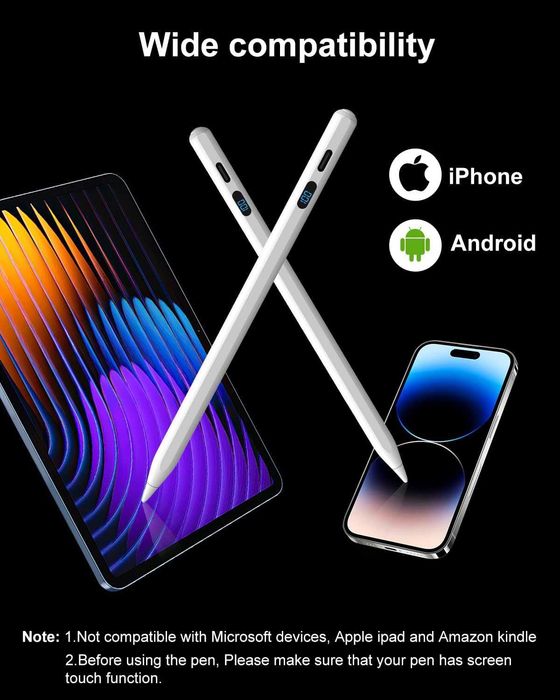 Универсална писалка за таблет Digiroot за Android, стилус с LED дисплей
