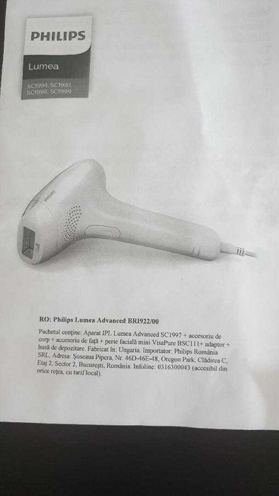 Epilator PHILIPS pentru față și corp, 500 de lei, de la 1300 lei