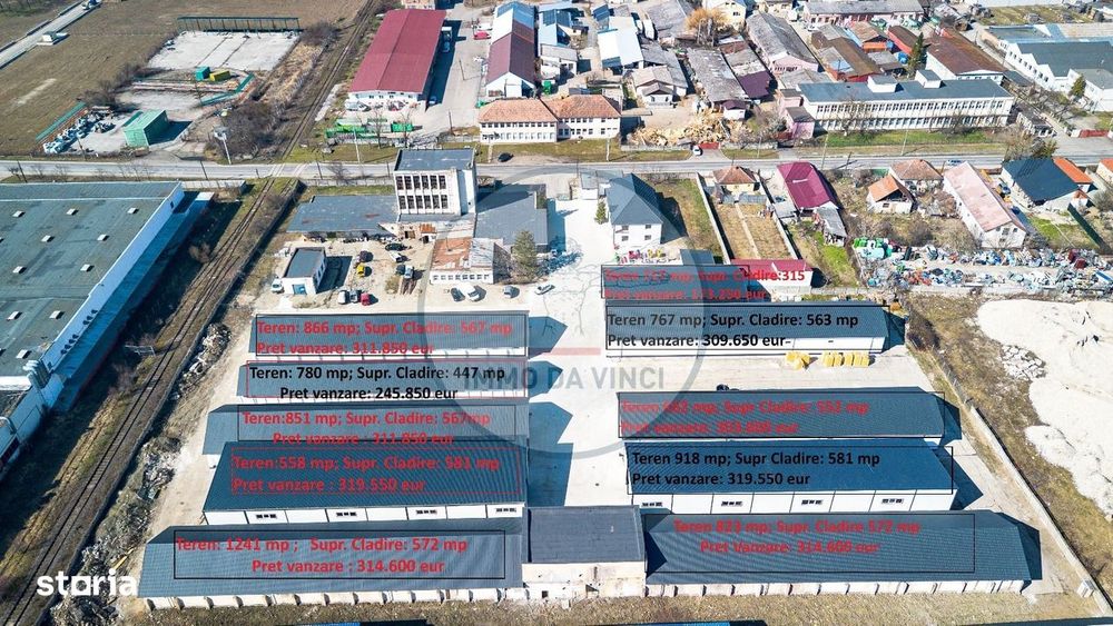 Vindem 10 hale str. Depozitelor 56 cu supr. de la 550 mp