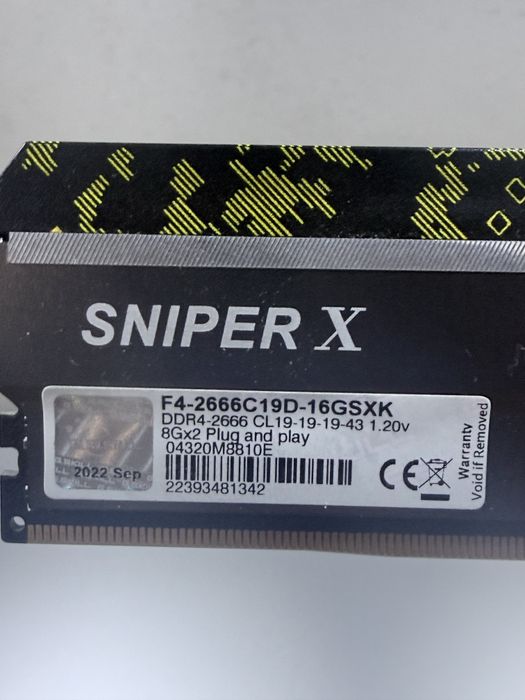 G.SKILL Sniper X DDR4 8gb