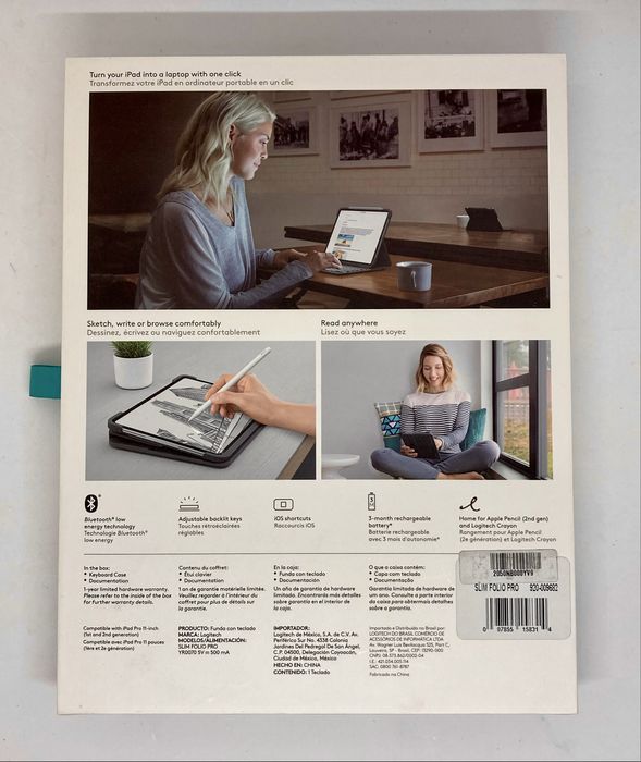 Husa + Tastatura Logitech Slim Folio Pro 11 inch