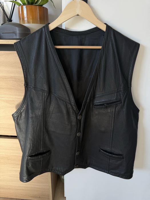 Vesta Piele Naturala VITTORIO Negru Barbati | Marime XL