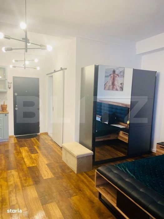Garsoniera moderna, complet utilata si finisata cu gust - zona Steagu