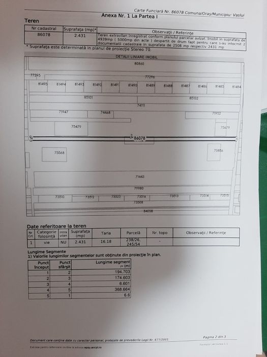 Teren Ion Adam Vaslui in spatele spitalului judetean fosta ferma 3