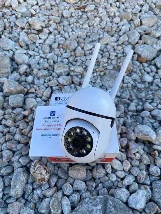 ПРОМО!! 2 Броя WIFI камера за видеонаблюдение A10 Full HD,5MP,YI Smart