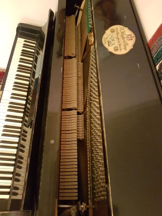 HUPFER, ALBERT FABIAN, Bernburg. Раритетное немецкое пианино.