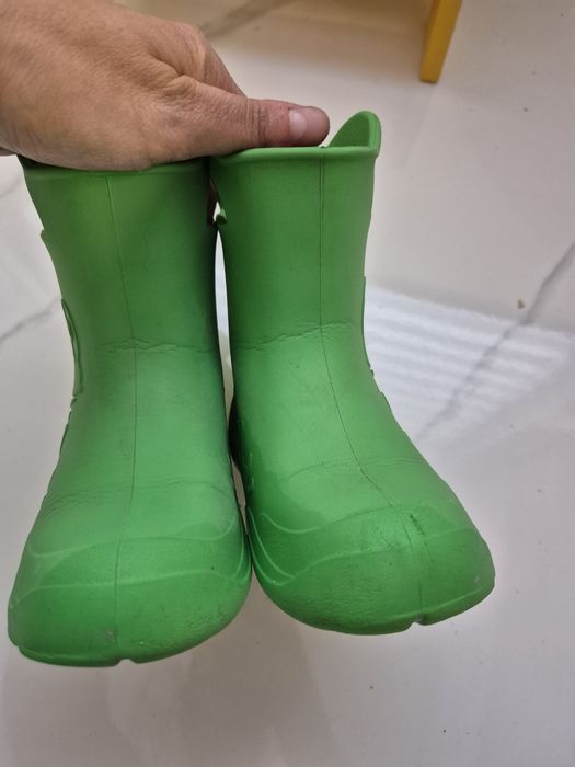 Гумени ботуши Жабки зелени