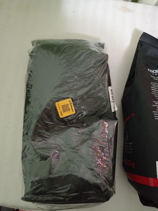 Кофе в зернах в упаковке 1кг