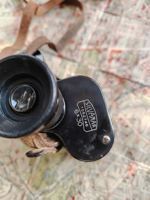 Binoclu istoric SILVAMAR, CARL ZEISS / Jena, 1920, etui, complet!