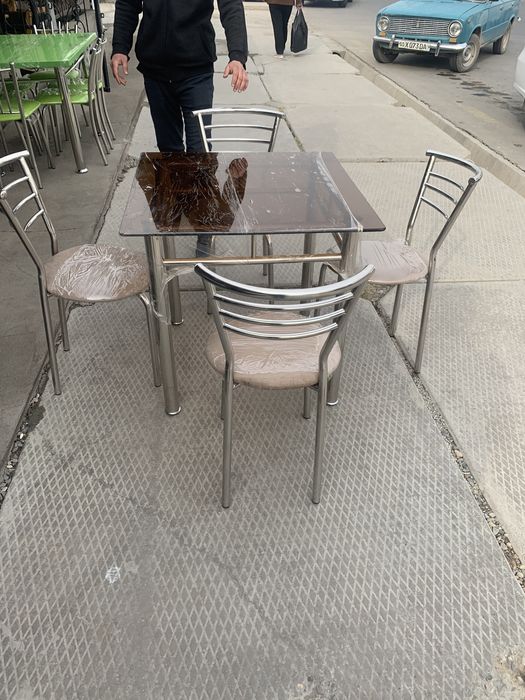 Нержавейкадан Стол Стуллар