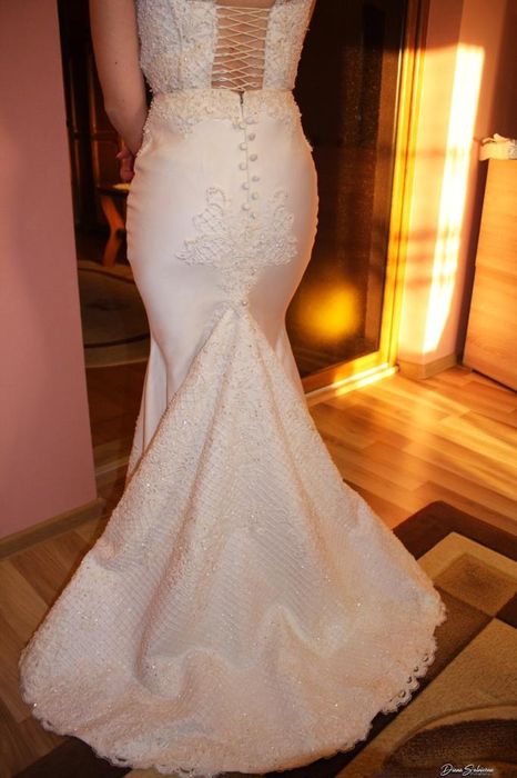 Rochie de mireasa prințesă și sirenă 2 în 1 model unicat