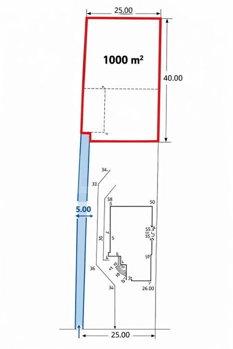 Teren intravilan 1000 mp, toate utilitatile, zona Ford