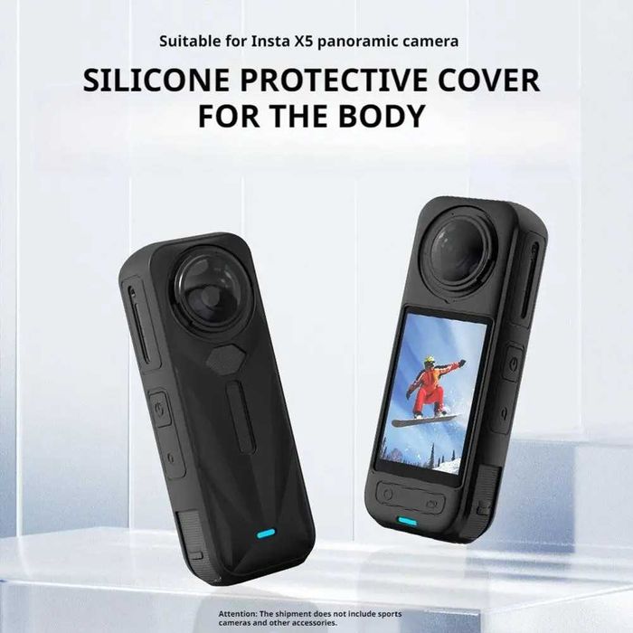 Husa de silicon + protectie obiective camera de actiune Insta360 X5