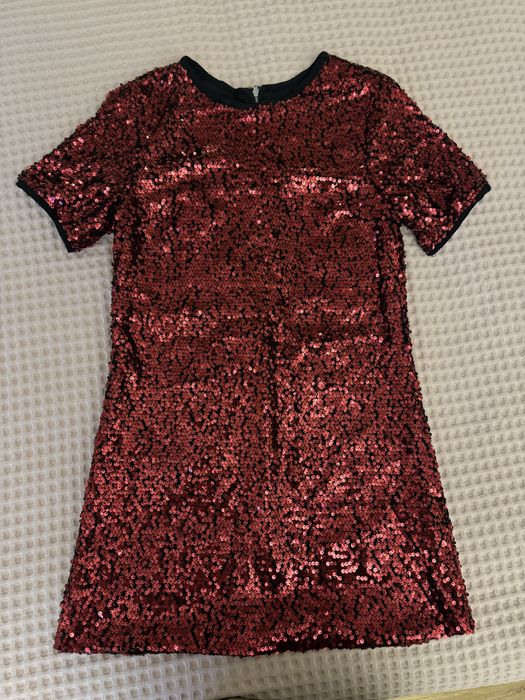 Платье- майка блестящее в паетках