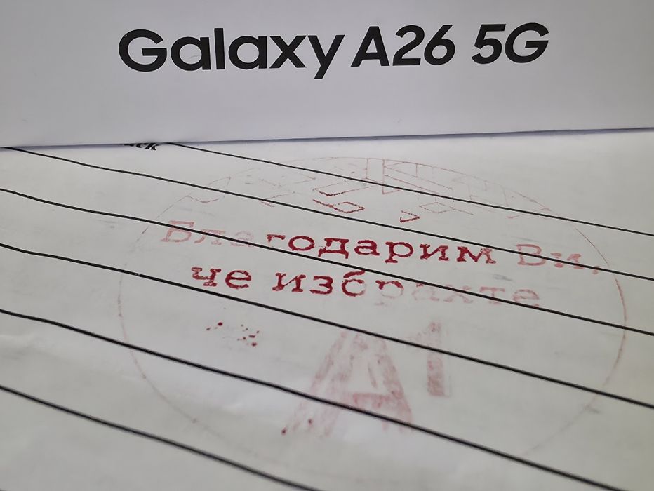 ***ЗАПЕЧАТАН 128GB Samsung A26 5G Гаранция A1 2028г. Black | Черен