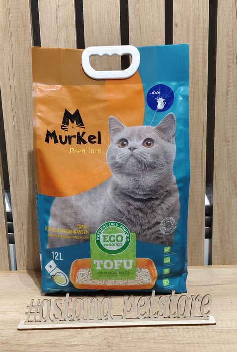 Наполнитель тофу Муркел 12л,Murkel tofu