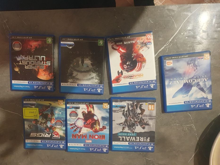 Диски с играми на VR playstation