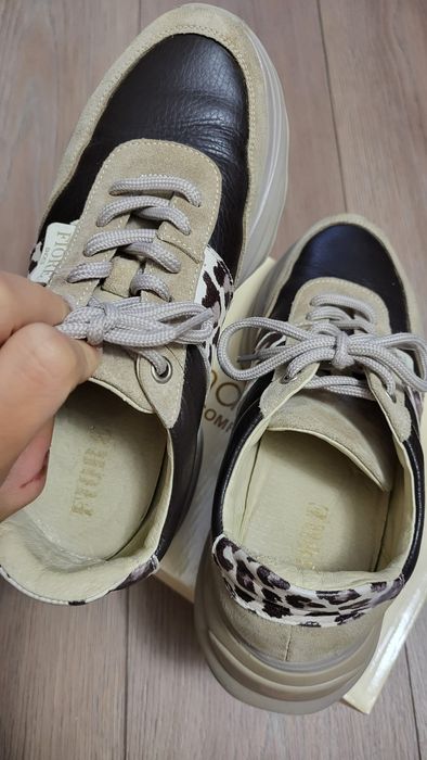 Маратонки- естествена кожа