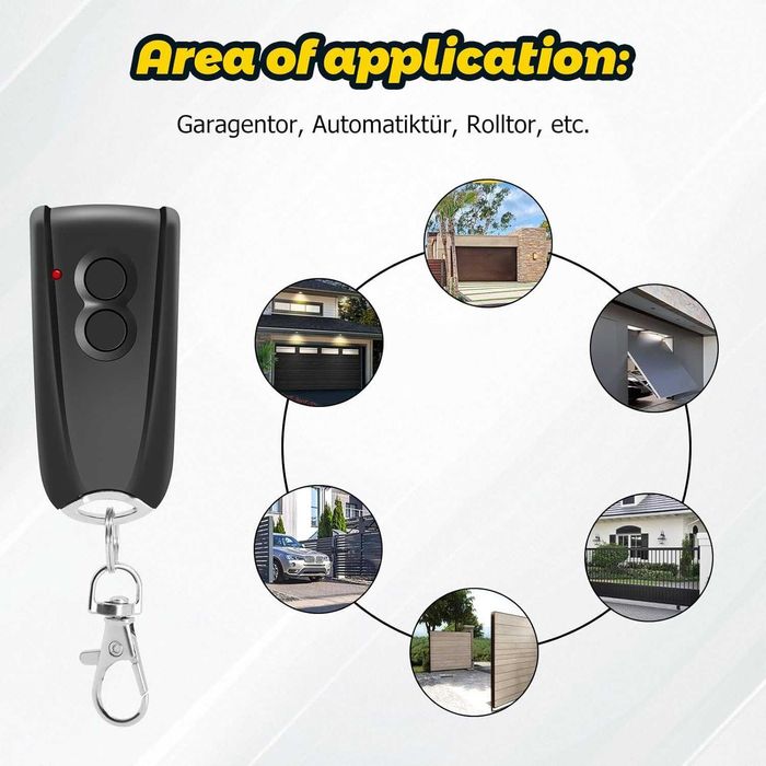 Дистанционно за гараж EcoStar RSC2 433.92MHz 4 канала