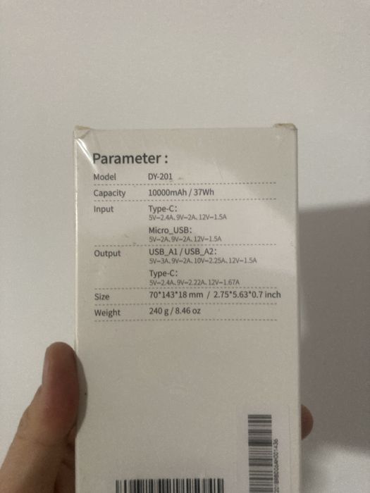 Batetie externa 10000 mah,fast charging