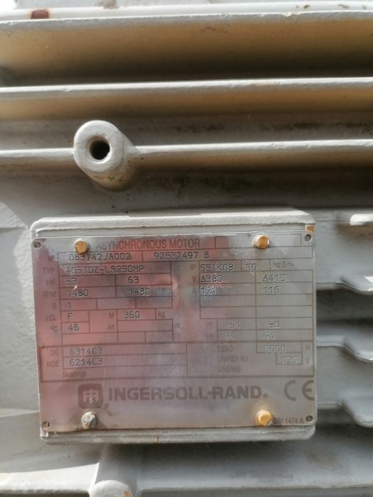 Motor trifazic 63kw1480 rotatii