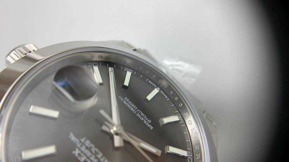 rolex datejust 41mm grey dial jubilee