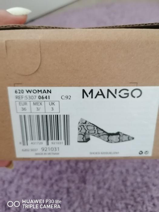 Обувки с ток Mango