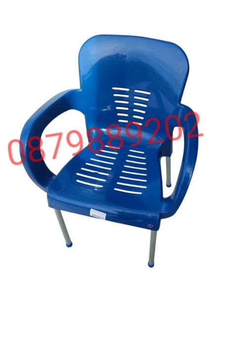 Градински стол с метални крачета