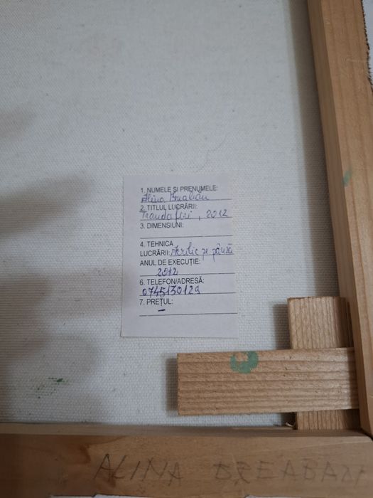 Vind tablou pictat pinza